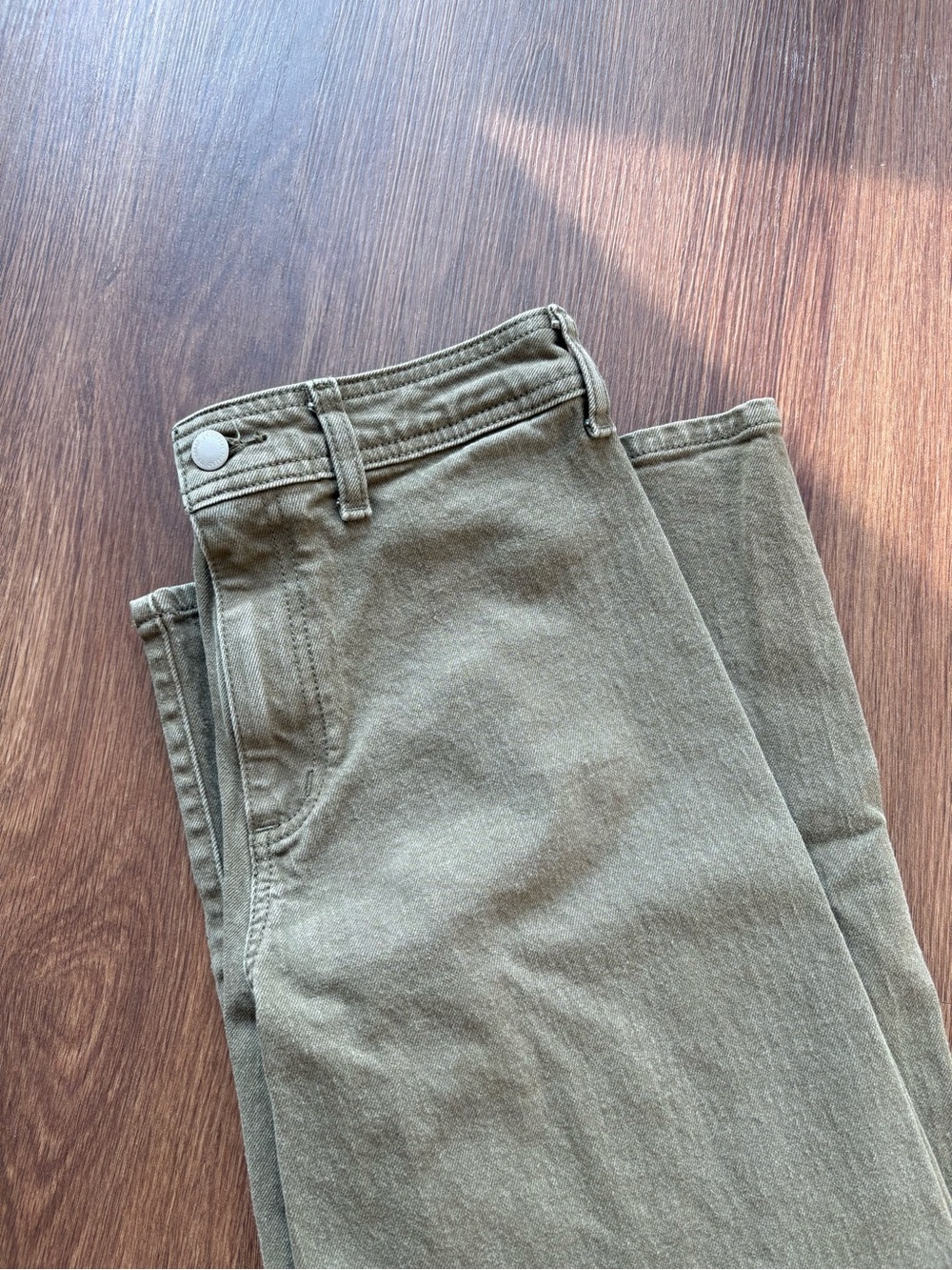 Universal Thread Sailor Wide Leg Pants High Rise Olive Green Women's Size 4